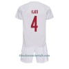 Conjunto (Camiseta+Pantalón Corto) Dinamarca Simon Kjaer 4 Segunda Equipación Mundial 2022 - Niño